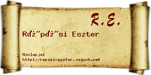 Répási Eszter névjegykártya