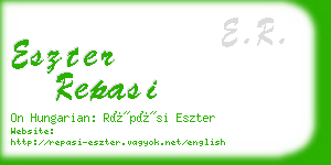 eszter repasi business card